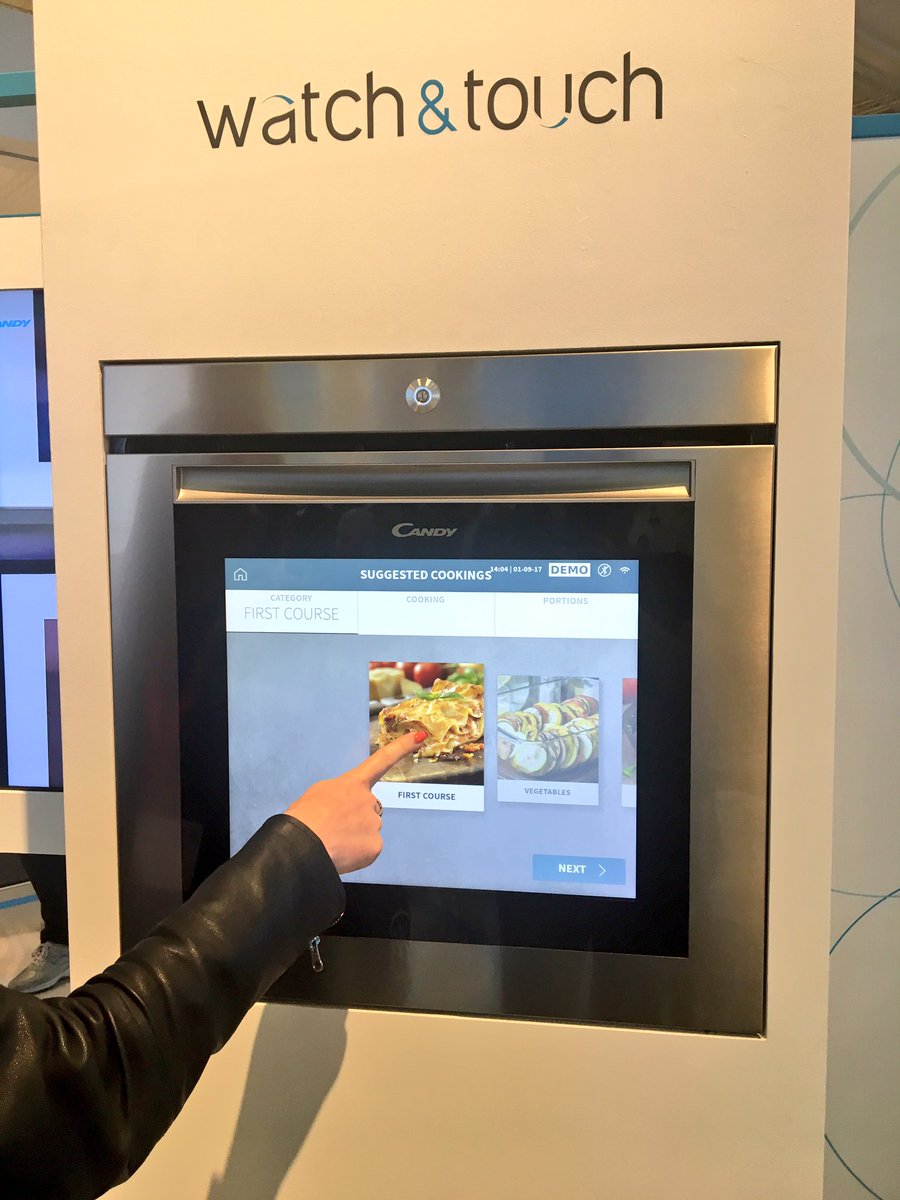 FabricofThings's tweet photo. The #Candy Watch&amp;Touch oven seen at #IFA17 #IFAtechnews https://t.co/rTvLQIKIqM via @youtube https://t.co/emIXwTQw7P