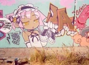 DQNだってアニメ大好き！ストリートアートも今やオタク化の波に逆らえないｗｗｗ