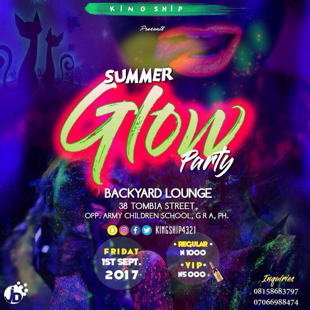 Kingship4321's tweet photo. It's today PH City, get ready to glow all night courtesy of the good fellas at Kingship, 6pm is the time, Keep a date https://t.co/3Ja9zSh6B6