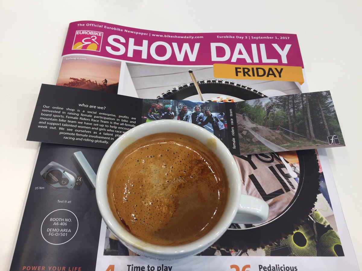 Crazy night in the rain for all those camping <a href="/EUROBIKE_SHOW/">EUROBIKE</a> just as well there's free coffee served with a smile at <a href="/endura/">John Peters</a> <a href="/female_riders/">Female Riders</a>