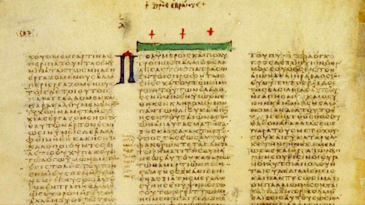 EdmundGriffiths's tweet photo. Oh look @particleist it's Codex Vaticanus gr. 1209, which has the Von Soden number δ1 &amp; the Gregory-Aland designation Codex 03 or... #CodexB https://t.co/rlOzKPOzWt