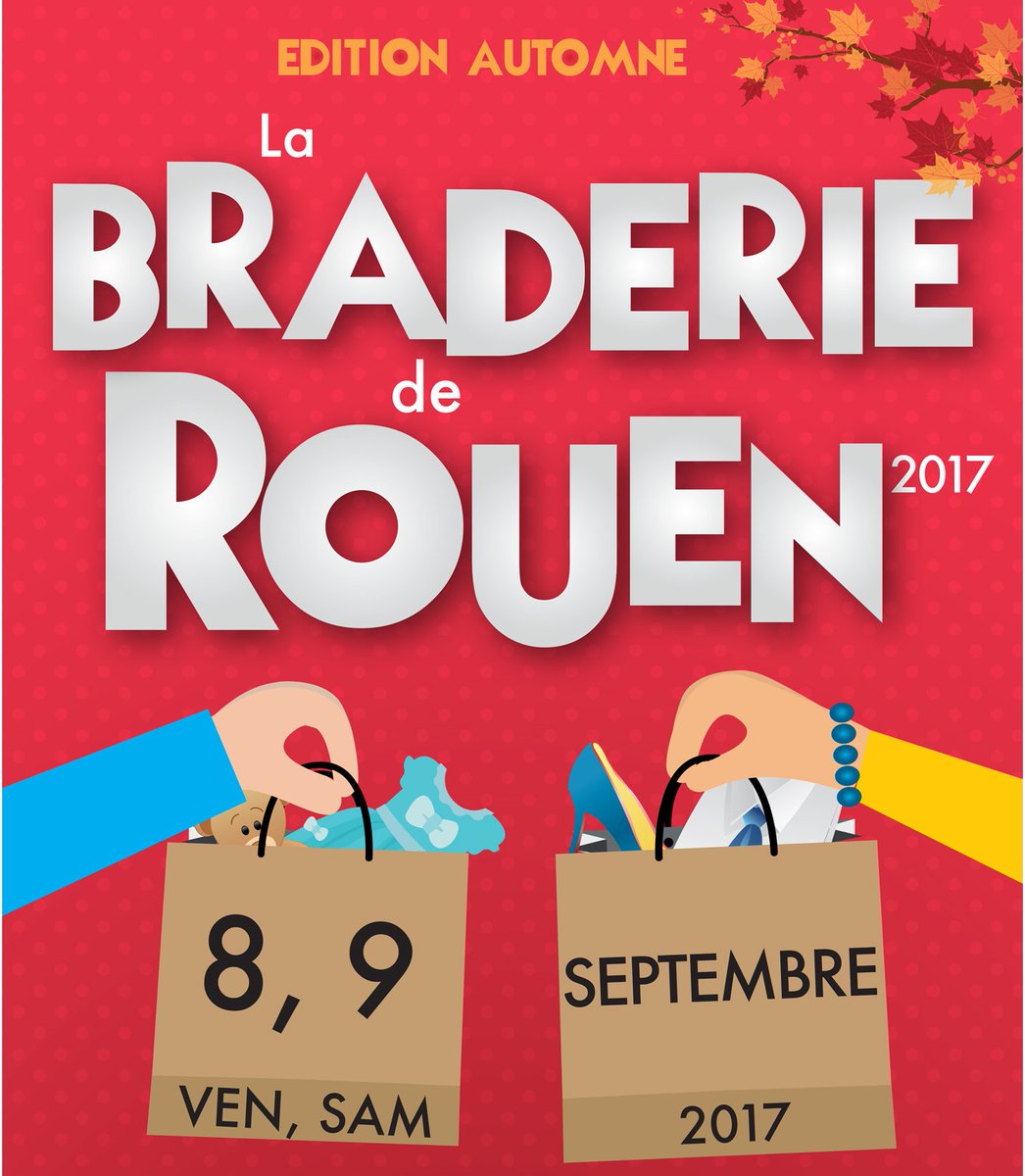 VitrinesRouen's tweet photo. 📢J-7 pour la Braderie #Rouen ! Venez profiter du centre-ville et de ses 200 boutiques en #braderie ▶️ RDV vendredi 8 et samedi 9 septembre 😍 https://t.co/EEuITN6JJN