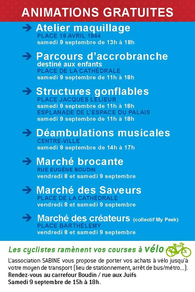 VitrinesRouen's tweet photo. 📢J-7 pour la Braderie #Rouen ! Venez profiter du centre-ville et de ses 200 boutiques en #braderie ▶️ RDV vendredi 8 et samedi 9 septembre 😍 https://t.co/EEuITN6JJN