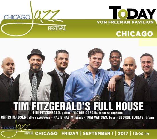 jazzsharing's tweet photo. →@ChiJazzFest 2017 #Chicago
#TimFitzgerald's Full House
→https://t.co/JgbQG2522D …
VonFreemanPavilion, TODAY12PM
→https://t.co/GA3xKbPRuZ https://t.co/9fCSCYKy1j