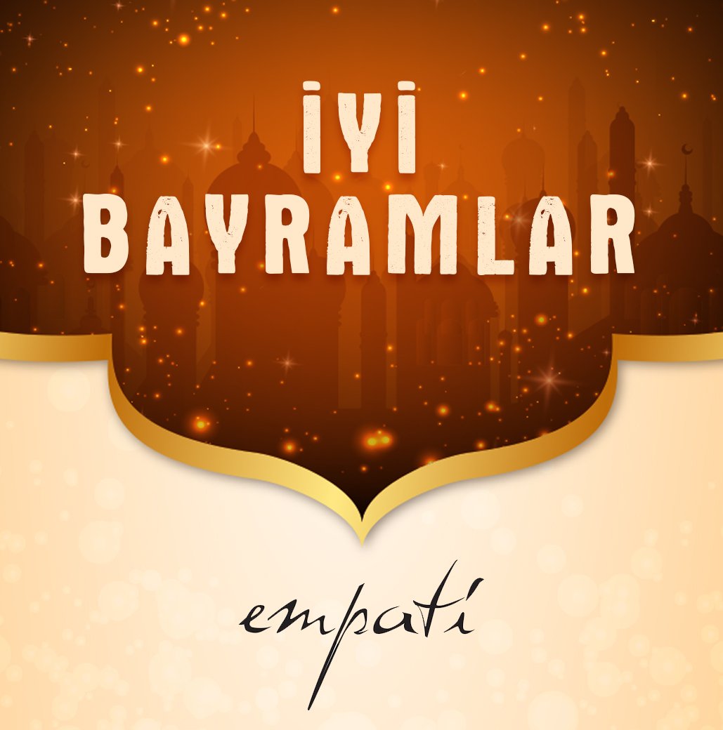 Sevdiklerinizle beraber sağlıklı mutlu ve huzurlu bir bayram geçirmeniz dileğiyle...

İyi Bayramlar ☺️