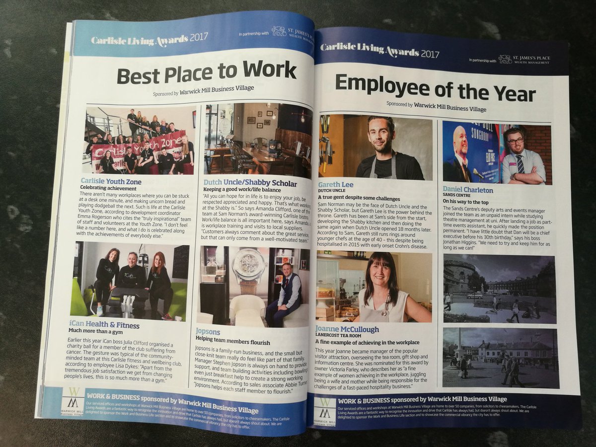 This time next week we will be presenting the Work &amp; Business awards at <a href="/CLivingAwards/">CarlisleLivingAwards</a>  Best of luck to all the nominees #bestofcarlisle
