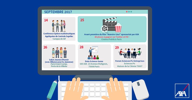 AXAJobs_fr's tweet photo. C'est la #rentree ! Sors ton #agenda, et n'attends pas pour noter tous tes rendez-vous du mois avec @AXAFrance 🤓 #RentreePlusFun https://t.co/RQG2gsPuqo