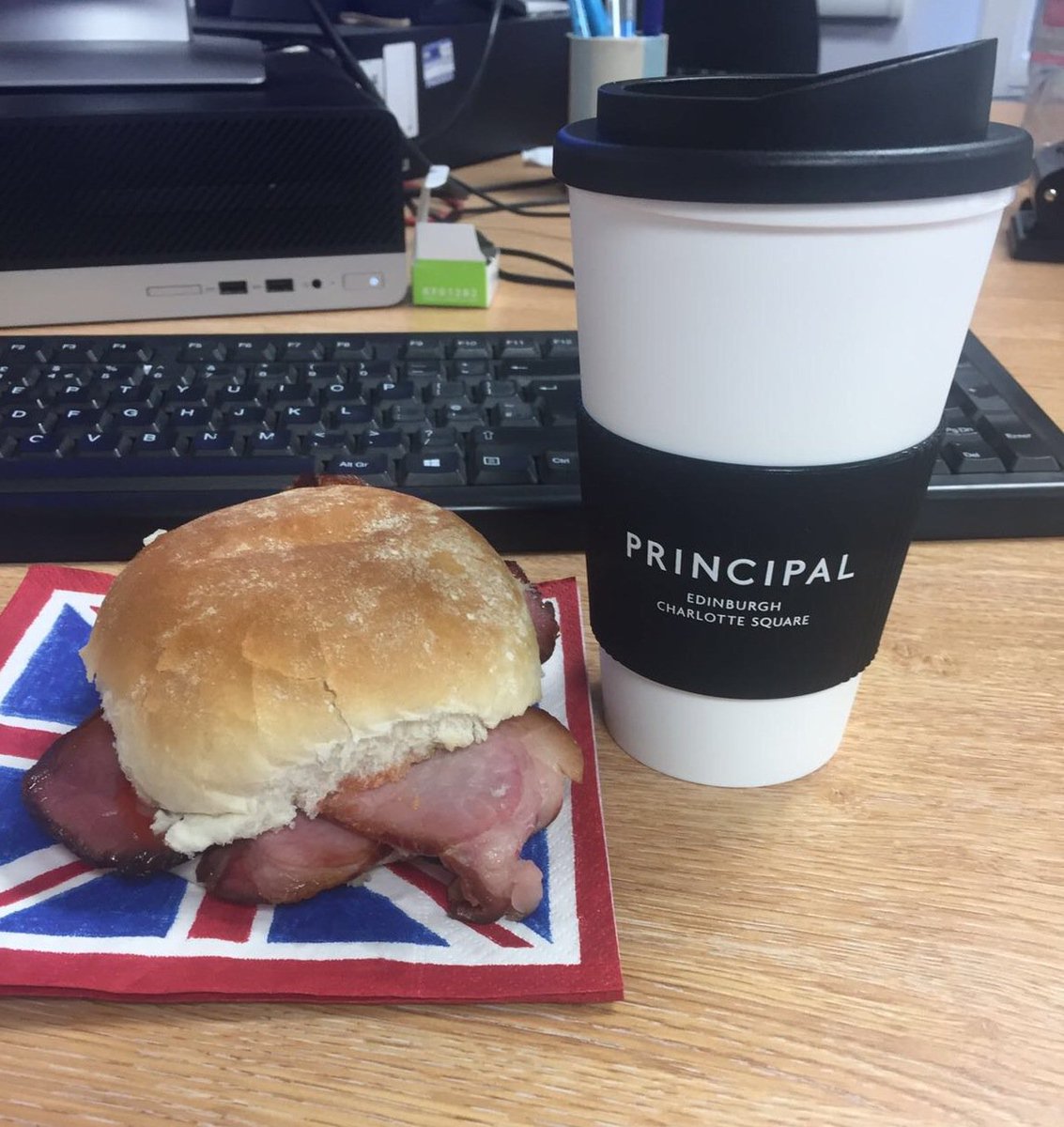 Our colleagues @RoxburgheHotel are getting ready for their rebrand - with a breakfast surprise and delight #LocalGreats in #Edinburgh