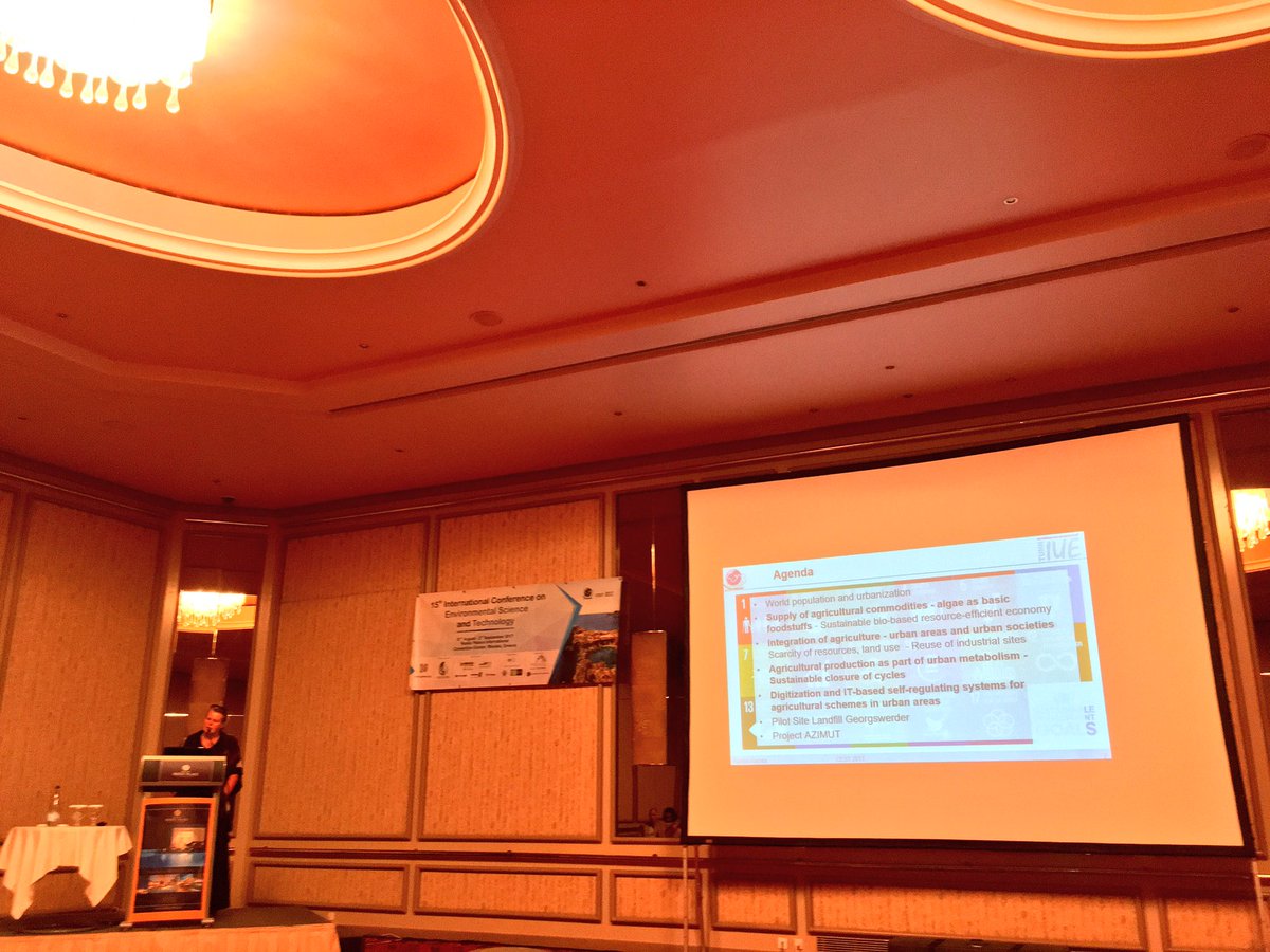 AWS_TUHH's tweet photo. Reintegration of contaminated sites in urban transformation and metabolism applying microalgae production @cest2017 by prof. Kuchta https://t.co/HkpKmlFtO4