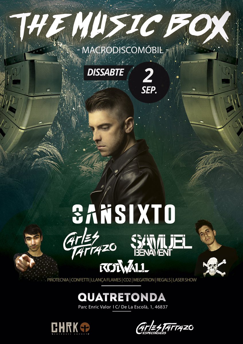 I con esto nos despedimos de la temporada 2017.
THE MUSIC BOX en #quatretonda.