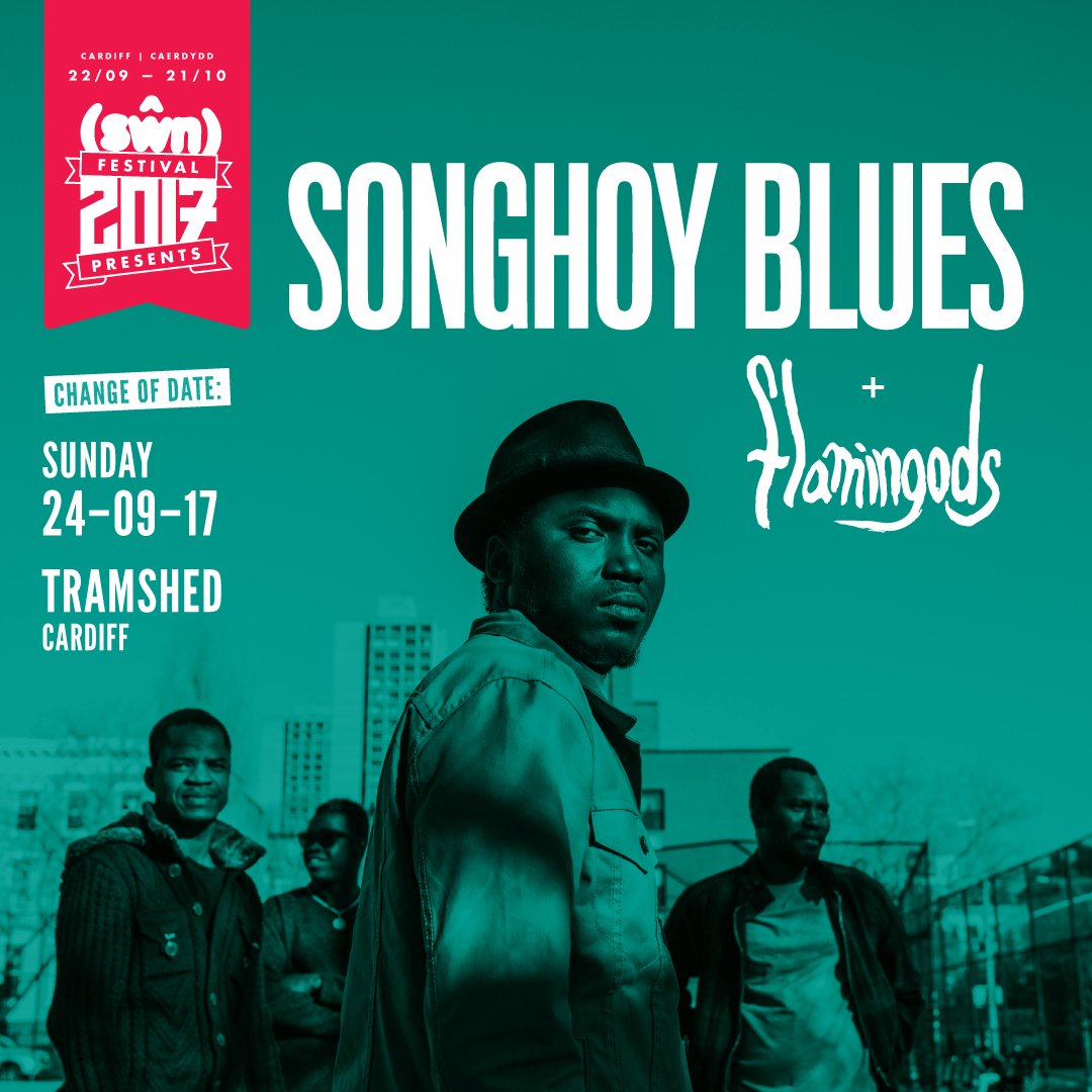 Delighted to announce <a href="/Flamingods/">Flamingods</a> will be joining <a href="/SonghoyBlues/">Songhoy Blues</a> at <a href="/TramshedCF/">Tramshed Cardiff</a> on 24/09! Tix here: found.ee/0uNUr