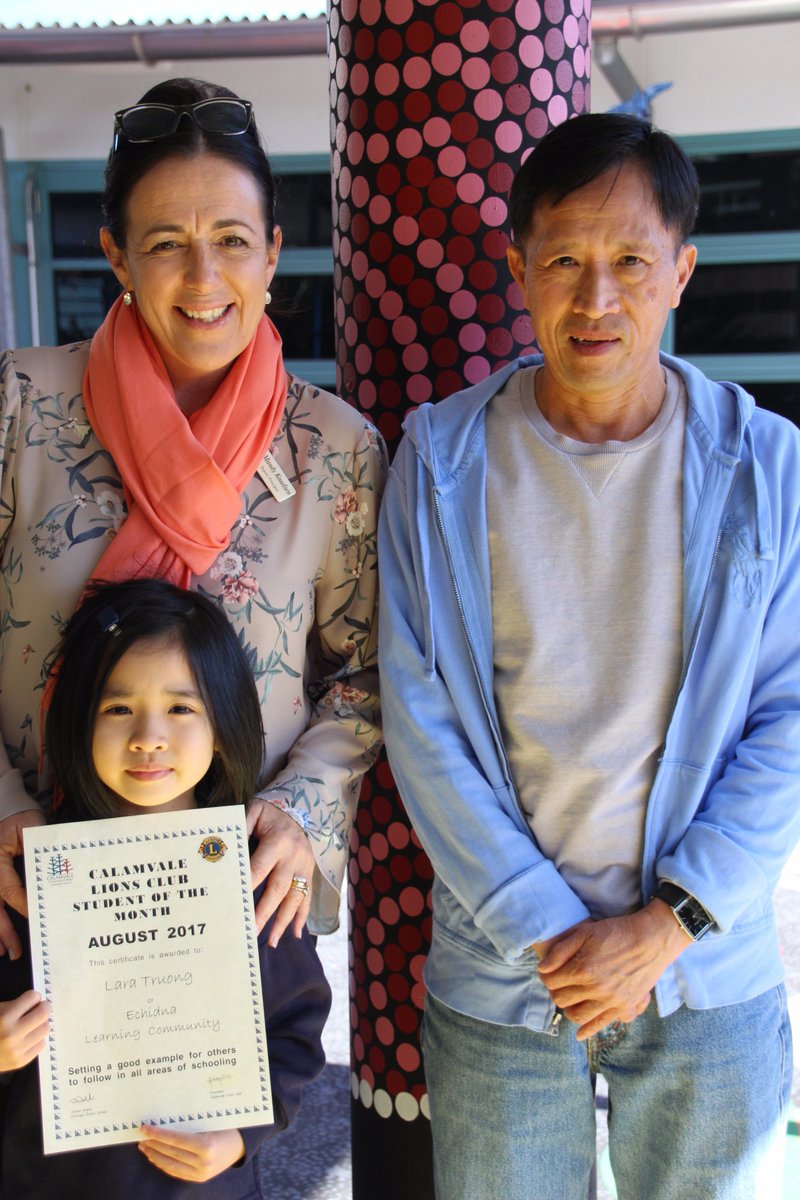 Calamvale_CC's tweet photo. August Student of the Month at Calamvale - we ‘build on success’ &amp; one way we do that is by rewarding hard work done by our students. https://t.co/03XuKz43us