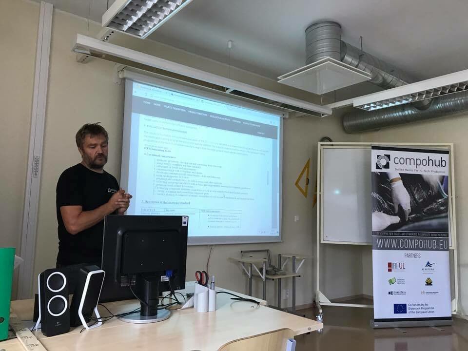 CompositeHUB's tweet photo. Presenting our training programme in composite manufacturing to local industry of Saarema, Estonia. https://t.co/fIc9ztZ1qH