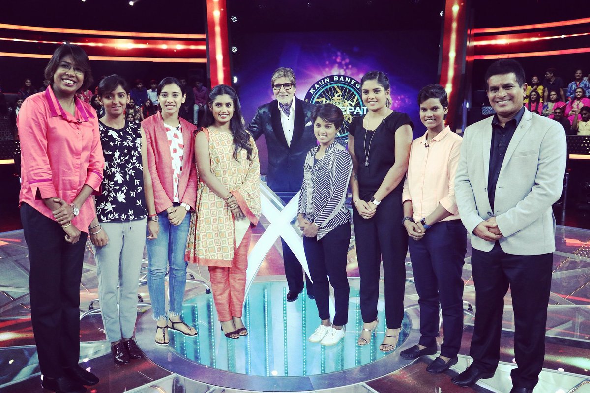 mandhana_smriti's tweet photo. Had a marvelous time being on the sets of KBC &amp; working with wonderful people. Special thanks to @SonyTV for an amazing experience. https://t.co/OFa4ph9UGM