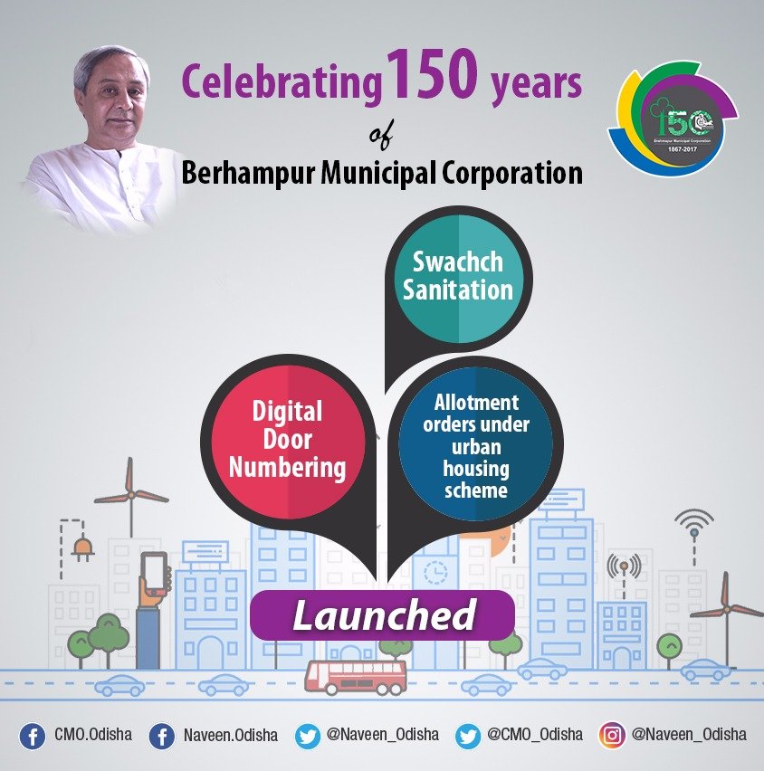 Met citizens on milestone of 150 years of urban local body &amp; pledged all efforts from Government for #Berhampur 's accelerated development
