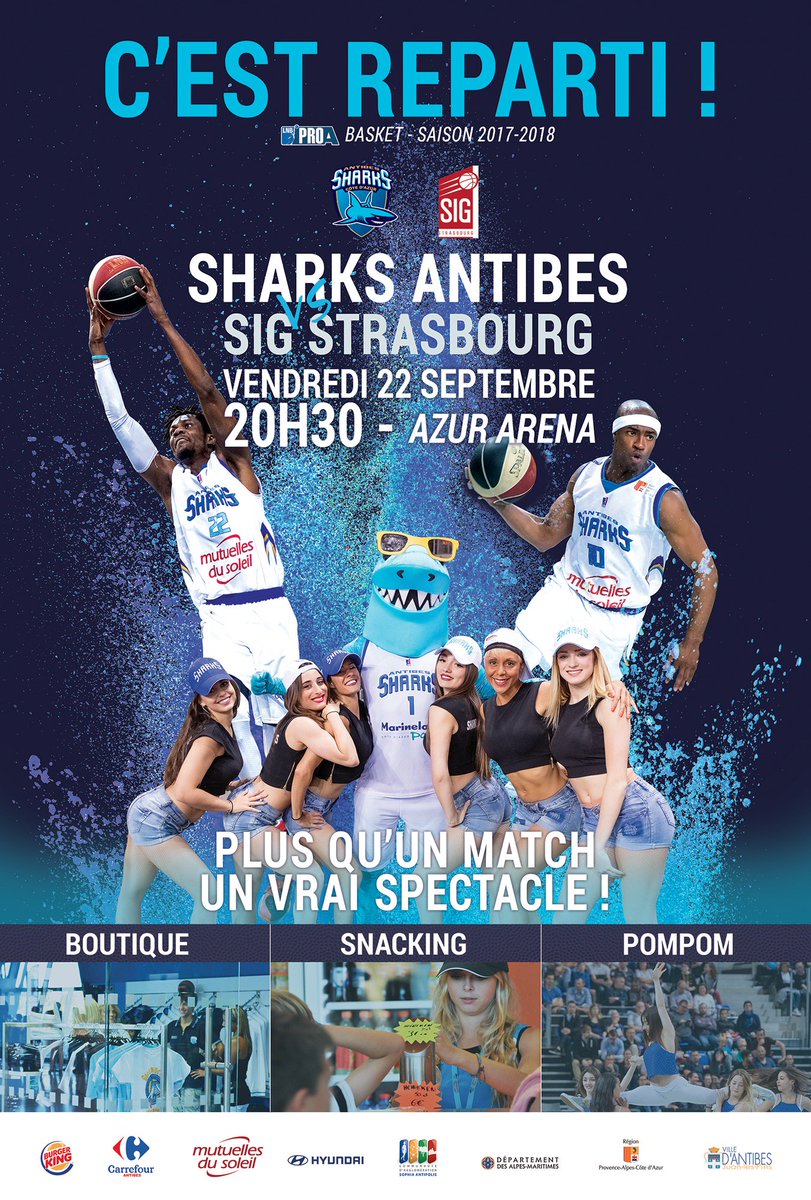 AntibesSharks's tweet photo. 📅🏀🔥🎉 Les Sharks Angels & Sharky sont prêts pour la reprise le 22/09 avec @SharksAntibes vs @sigstrasbourg !
Infos ➡️ https://t.co/SbsThbFtAO https://t.co/tvCAPCbWN6