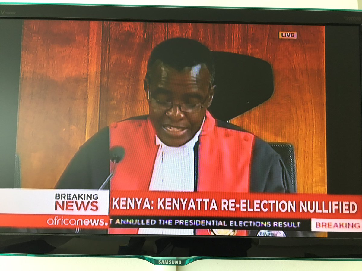 RazAthman's tweet photo. There it is @africanews - Kenya August 8 presidential election nullified https://t.co/oyMcYTtVXE