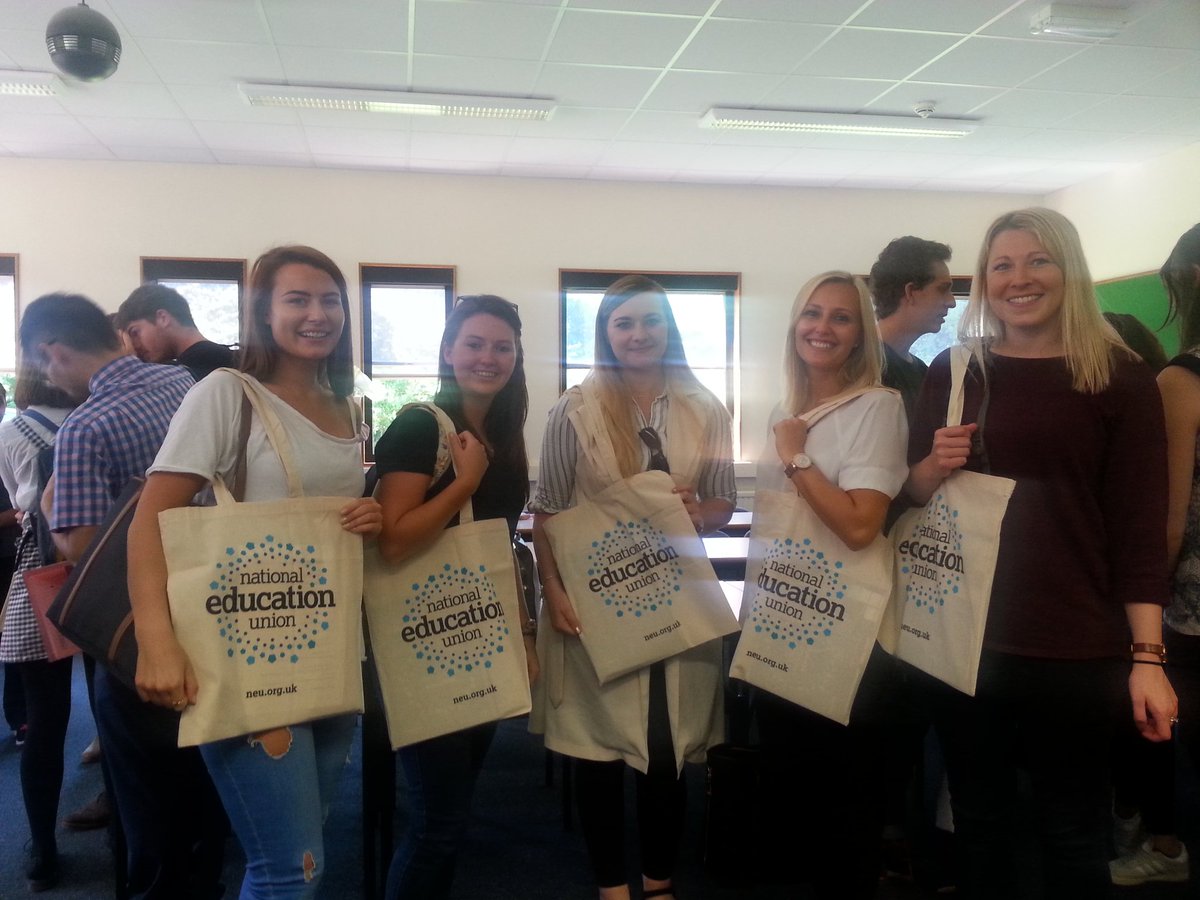 NEUReading's tweet image. Some of the first recruits to the @NEUnion at the @readinguni PGCE registration