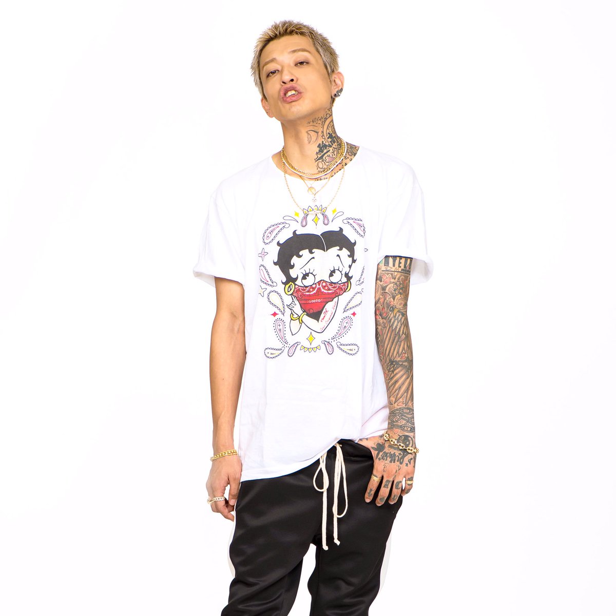 希少 即完売品 ブラフクラブ ティーエース t-ace 半袖 Tシャツ 黒 L-
