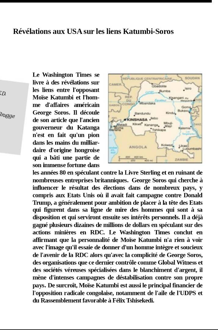 petermoj1's tweet photo. #RDC Soros n'est pas l'ennemi déclaré du président #Kabila mais celui du congolais, en faire un allié c'est se déclarer ennemi du congolais https://t.co/qM9oX3kvZI