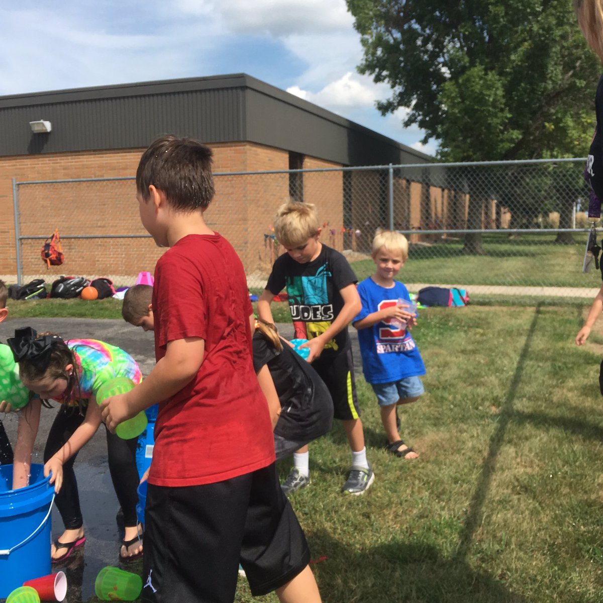 SWECareClub's tweet photo. &amp; then water balloon toss and a water fight https://t.co/fCeZ6PXK0h