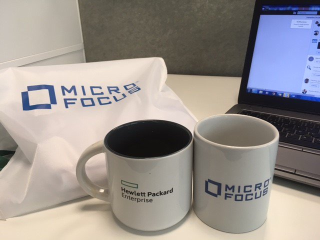TacRocio's tweet photo. Say bye to the green of #HPESoftware and Welcome the blue of #Microfocus! #OwnTheNew #DiscoverTheNew https://t.co/9lBzBFC9E5