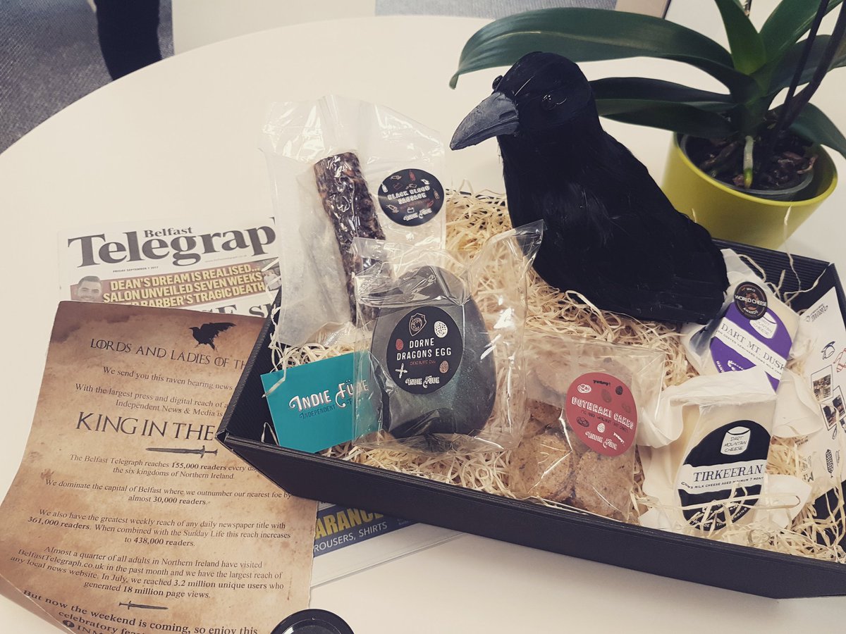 Gatekeeper_PR's tweet photo. Amazing #GameofThrones themed treats from @BelTel to celebrate reaching 155,000 readers and 3.2 million unique web users per month 👏🏼🎉 https://t.co/tywPoURMMQ