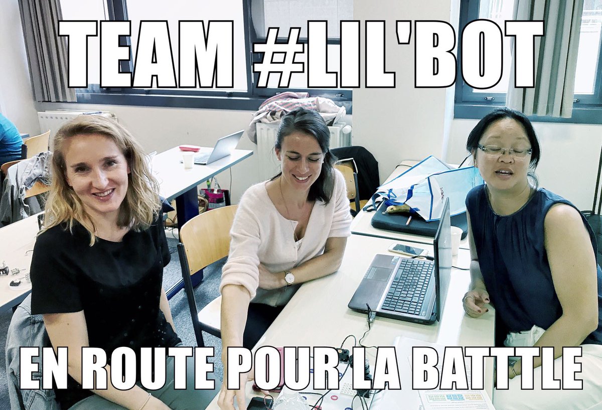 TeamGeekette's tweet photo. Bon courage à la Team @TheRealLilbot pour la construction de leur robot @COGIBOT ! #MBAMCI #Geekette https://t.co/YA8T61FNoQ