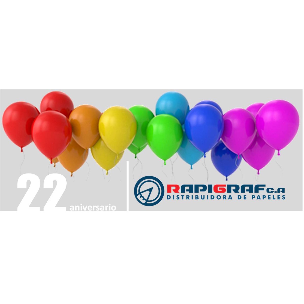 RapiGraf's tweet photo. Comienza nuestro mes aniversario 🎈 #aniversario #22birthday #22años #22aniversario #RapiGraf #septiembre #1995 #empresa #solidez #confianza https://t.co/x4fCDq1pWA