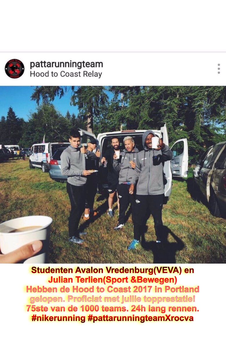 aguitacoco's tweet photo. Super trots op deze mannen! @rocvanamsterdam @Running_Team @MBOZuidoost #hoodtocoast2017 #htc2017 #pattarunningteamxrocva #avalonjulian https://t.co/RW2g1u9mCa