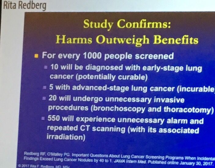 Gansrob's tweet photo. Lung #cancer screening is controversial if not harming patients #ECIM2017 https://t.co/Lugf26rEB5