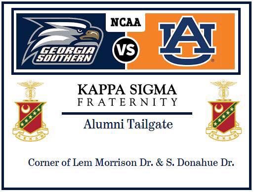 KappaSigmaKZ's tweet photo. The best time of the year is finally back! Come kick off the season with us at Auburn!  #GATA https://t.co/RIMpfHowEU