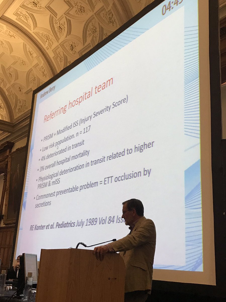 MJGriksaitis's tweet photo. Commonest preventable problem during transfer of #PedsICU patient is blocked ETT with secretions #transportcongress https://t.co/rghR8JbMHc