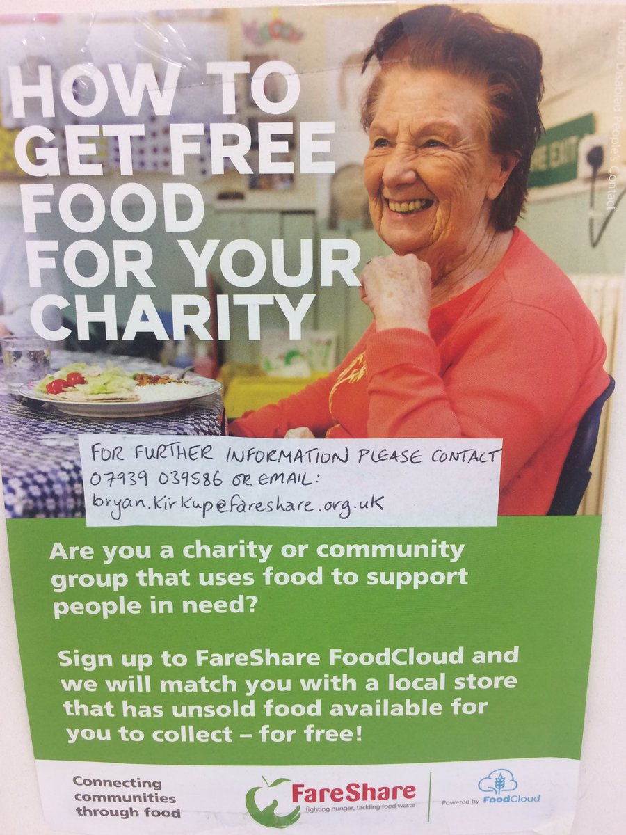 We donate surplus food to charity and have some evenings free!#fareshare