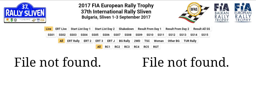RSliven's tweet photo. #fiaert #fiaert @eWRCresults  You want to follow live the times at #RallySliven2017? You can do it by entering here https://t.co/gl9osbCU47 https://t.co/B1DG5IYYQB