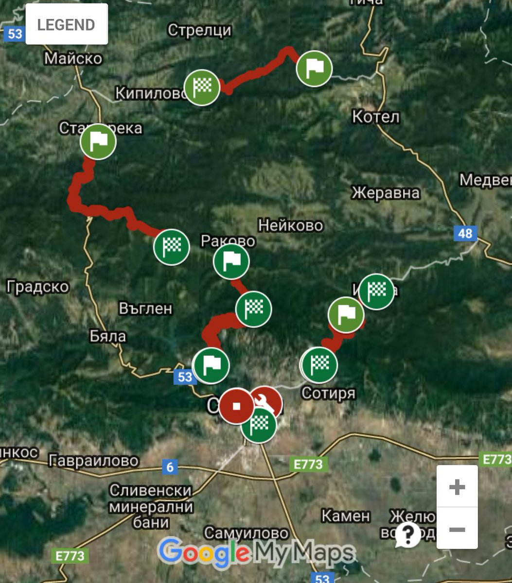RSliven's tweet photo. Here you have our interactive Google map of the stages. #RallySliven2017 #fiaert #fiaert Rally Sliven 2017 - https://t.co/lYsqDjyaXL https://t.co/rH4J1j9EvA