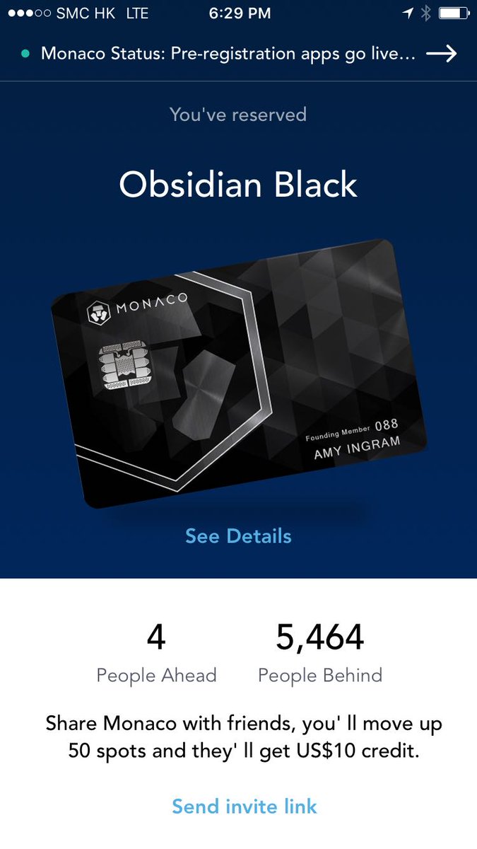cryptocom's tweet photo. Over 5000 #MonacoCards reserved within the first 24hrs of #MonacoApp launch! HUGE THANKS to #MonacoCommunity for your trust and confidence 🚀 https://t.co/F459e6MdBF