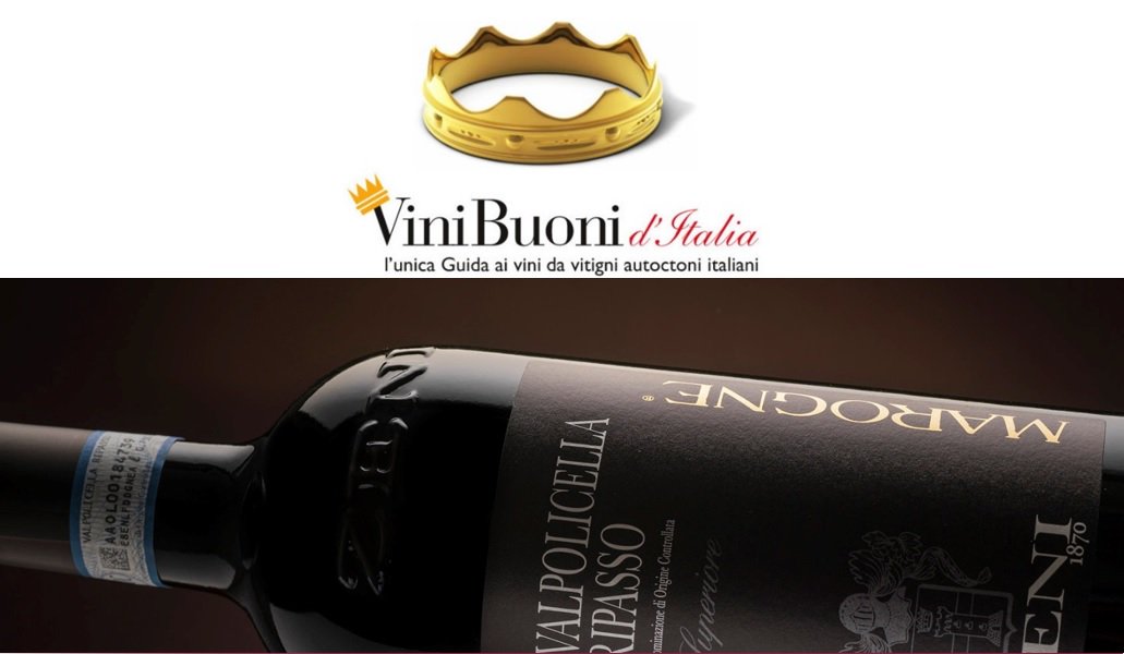 Zeni1870's tweet photo. “Corona” (crown) reward for our #Valpolicella #Ripasso doc Superiore #Marogne wine on the @vinibuoni_it guide book https://t.co/ZgHxRxIK7X https://t.co/XokzqEJBpk