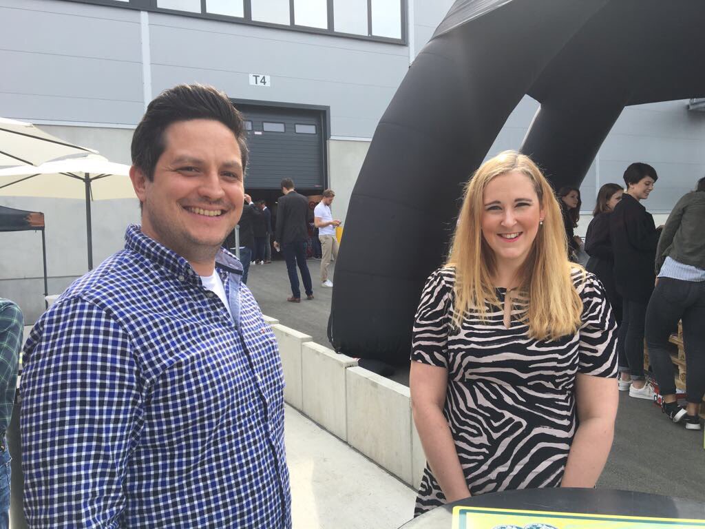 trustedshops's tweet photo. Unsere Kollegen Britta und Henrik freuen sich auf E-Commerce BBQ 😀! #ecommerce #ostwestfalen #events https://t.co/obe7ERoVFg