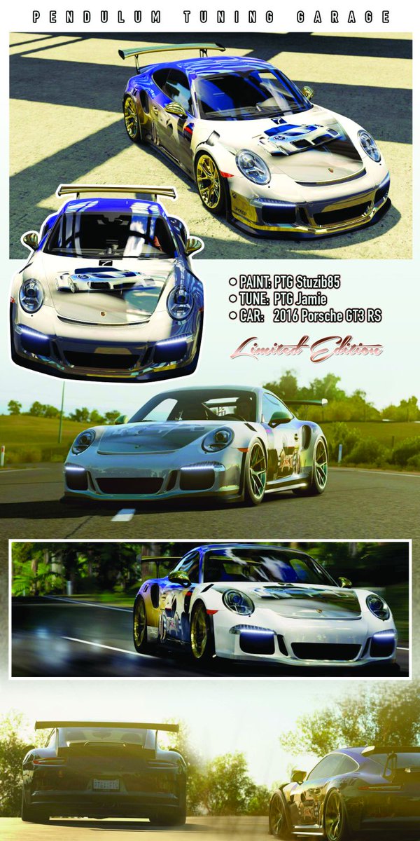 stuzib85's tweet photo. Introducing our latest #Unicorn car, the #FM7 Porsche 911 GT3 RS! 

Just RT to win one on FH3!

Winner picked 06/09

@PTGforza https://t.co/ZD1V82zl5c