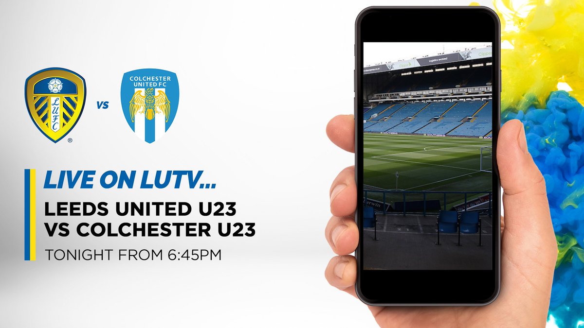 LUFC's tweet photo. 📺 Watch tonight's U23s game live on the LUTV app as #LUFC take on Colchester United. Download it now at https://t.co/cZbS9cJLpp https://t.co/AeJPGWRrA5