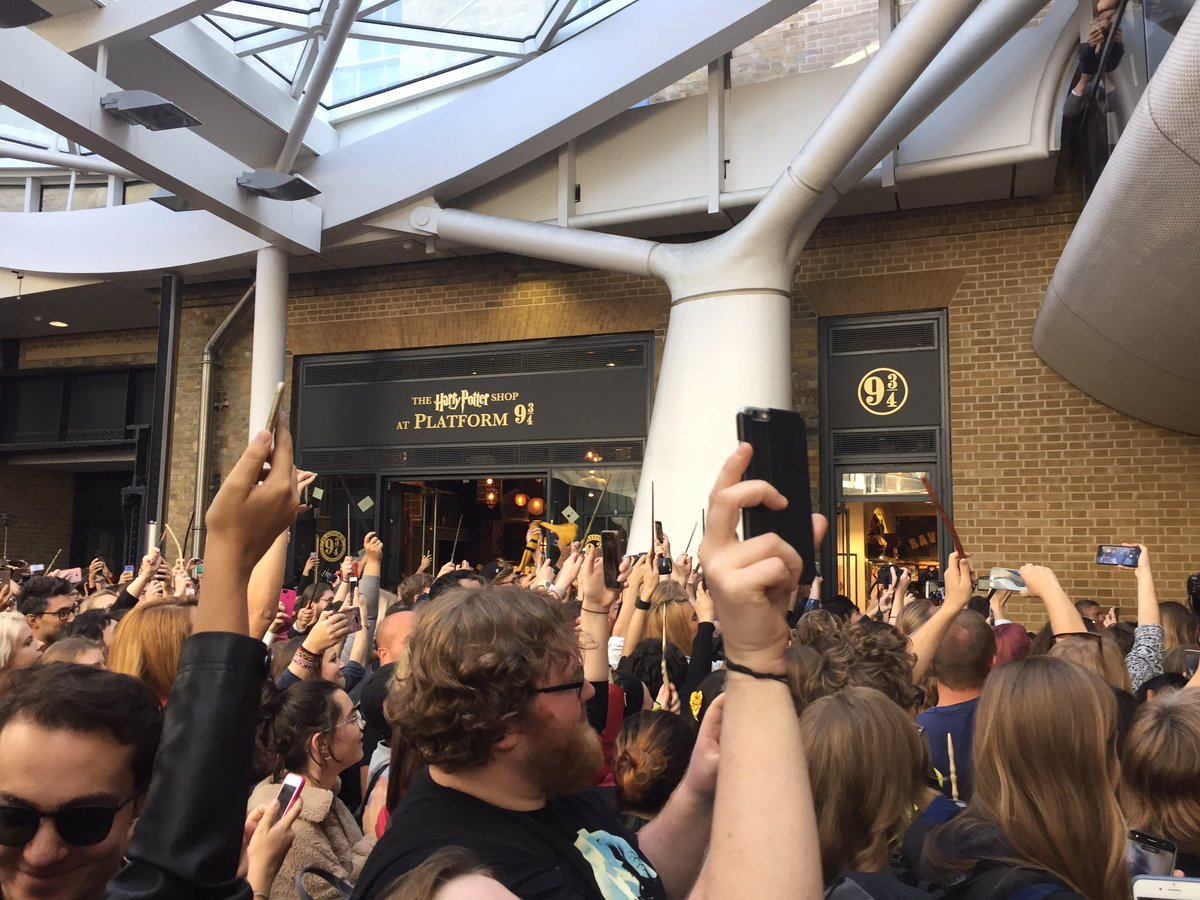 lexcroucher's tweet photo. wands up #BackToHogwarts https://t.co/gppwMOpAR8