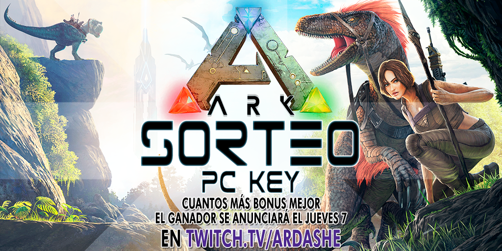 Ardasheg's tweet photo. 🎊🎁SORTEO🎁🎊
💻Ark: Survival Evolved
✔️https://t.co/L7nx6WYXTZ
💢#sorteo #giveaway #gleam #videogames #ark #ArkSurvivalEvolved https://t.co/OzlQrFaEhK