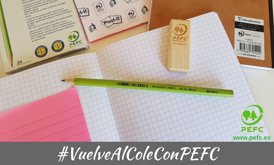 El material escolar sostenible es una buena lección 📚📖🌳🌲✏️ #VuelvealColeConPEFC
Más info 👉🏼 bit.ly/2vwTv0r
