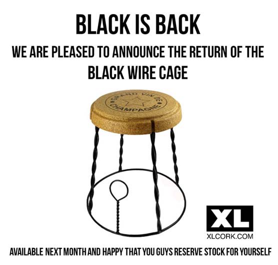 XLCORK's tweet photo. Great news! Our Black Wire Cage is back in stock next month! Go ahead and reserve it right now :-) https://t.co/tV5eR4Ckan https://t.co/wHPstv51pO