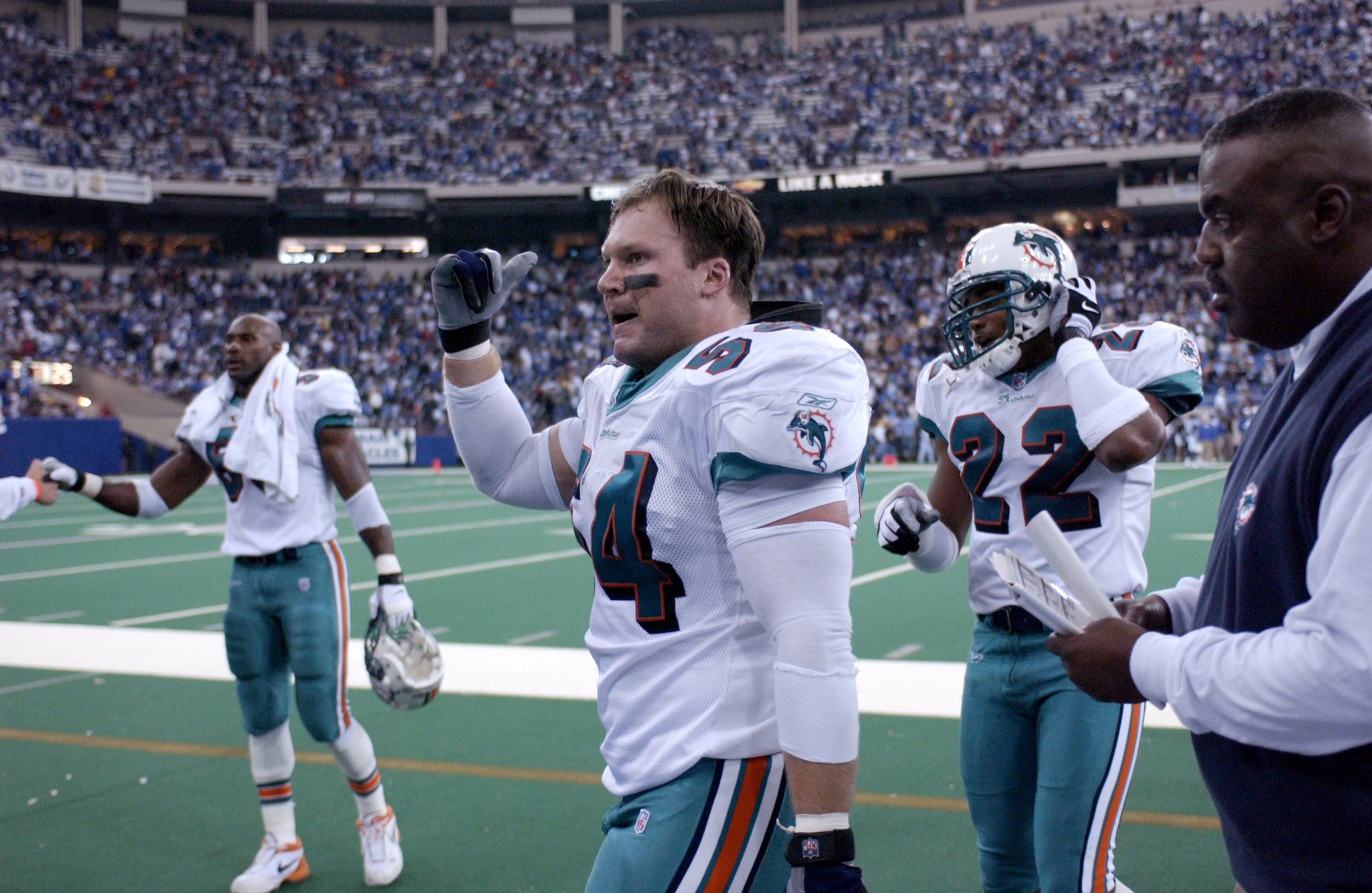 Happy birthday to Zach Thomas and Jason Taylor!          