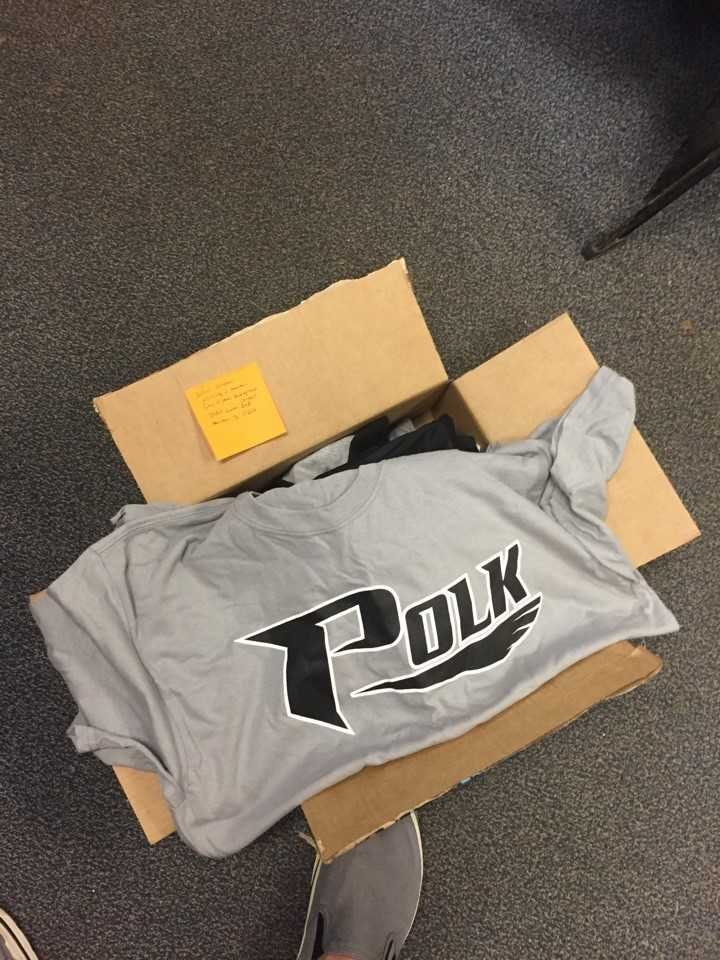 PolkStBaseball's tweet photo. Polk State gear on its way to @UHCougarBB  Glad we can help with the recovery.  Our thoughts and prayers to everyone effected by Harvey https://t.co/5QawvDcAjE
