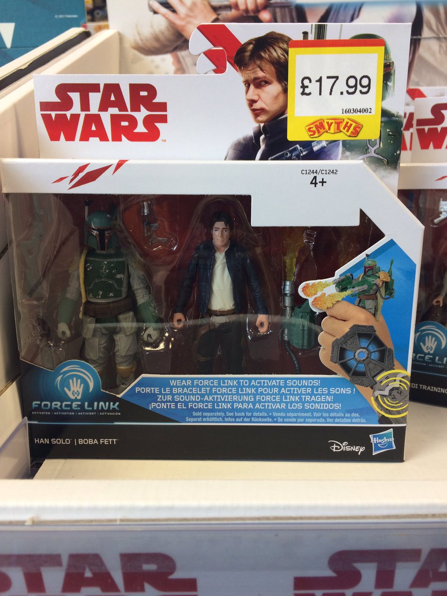 philthecool's tweet photo. The #StarWars #TheLastJedi #ForceFriday shelves at @SmythsToysUK are looking incredible #FOTForceFriday #BobaFett #Rey #Chewbacca https://t.co/7CiOTWBrns