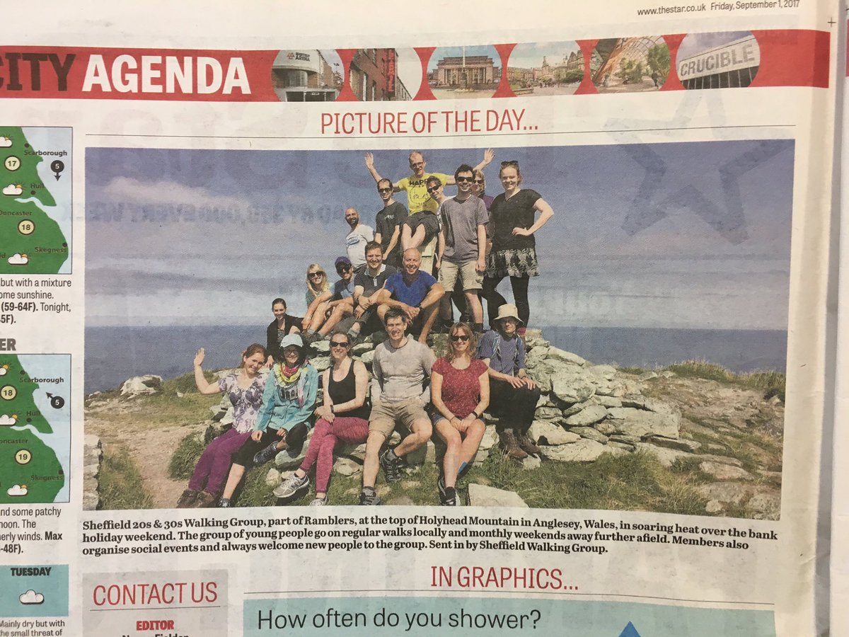 Sheff Walking Group (@sheffwalkgroup) on Twitter photo Have you seen us on page 2 of today's <a href="/SheffieldStar/">The Star, Sheffield</a>? We had an amazing time on our <a href="/OutdoorAnglesey/">Anglesey Outdoors</a> weekend away ๐๐๐ป #sheffieldissuper Have you seen us on page 2 of today's <a href="/SheffieldStar/">The Star, Sheffield</a>? We had an amazing time on our <a href="/OutdoorAnglesey/">Anglesey Outdoors</a> weekend away ๐๐๐ป #sheffieldissuper