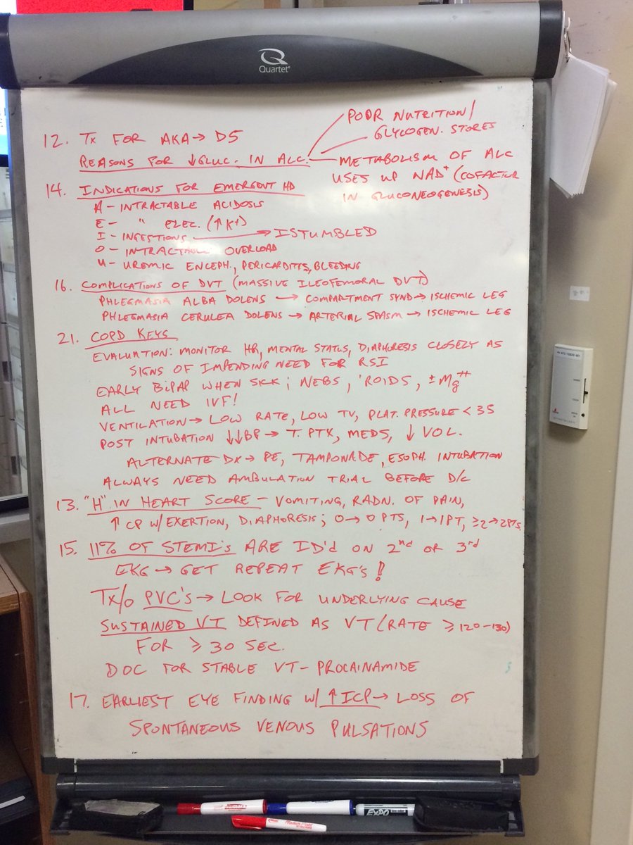 amalmattu's tweet photo. Friday overnight shift #WhiteBoardTeaching @UMEmergencyMed #FOAMed https://t.co/JjWE7kRoSd